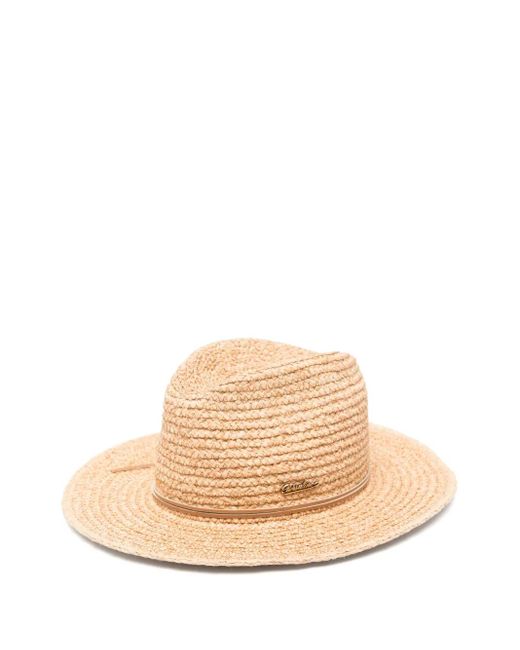 メンズ Borsalino ストロー フェドーラハット Natural