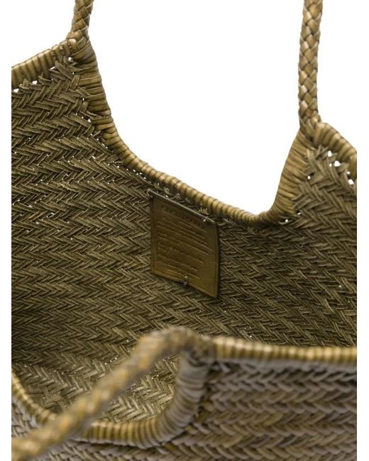 Dragon Diffusion Brown Woven Handle Tote