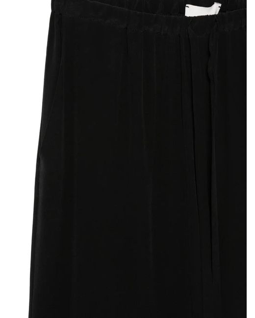 Alysi Black Drawstring Trousers