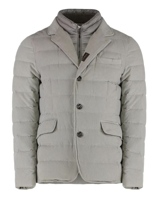 Moorer Gray Nomos Padded Jacket for men