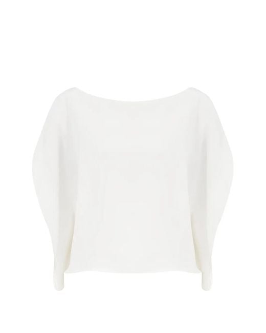 SABLYN White Kaia Dolman-Sleeve Dress