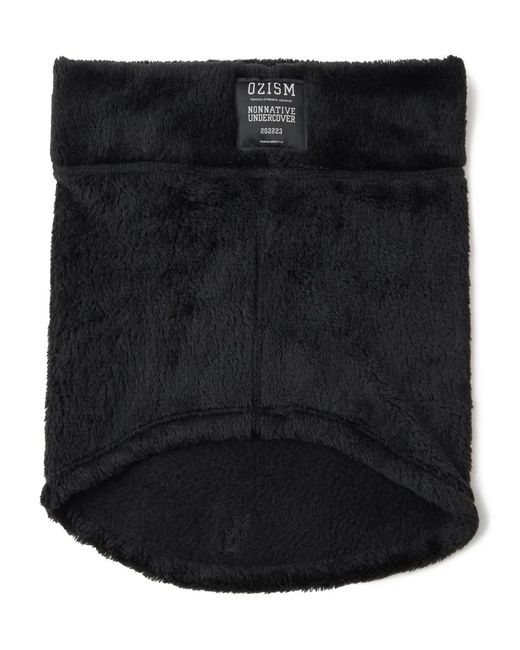 Undercover Black Logo-Patch Scarf for men