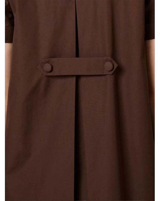 Miu Miu Brown Poplin Dress