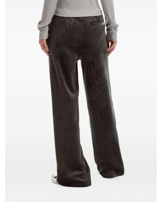 Chocoolate Black Heart-Plaque Corduroy Trousers