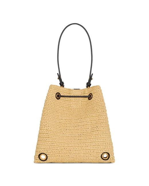 Balmain Natural Pulse Crochet And Leather Backpack