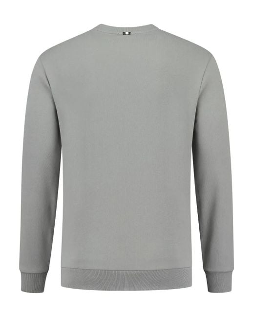 Herno Gray Crew Neck Sweater for men