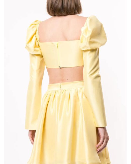 Macgraw Cropped Blouse in het Yellow