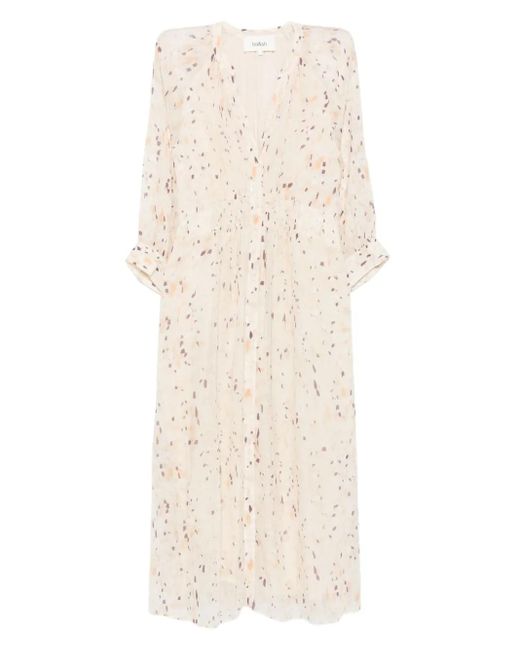 Ba&sh Natural Karla Button-Front Printed Dress