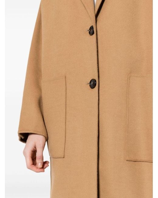Boss Natural Single-breasted Double-faced Coat