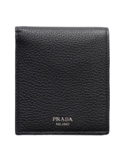 Prada Black Leather Wallet for men