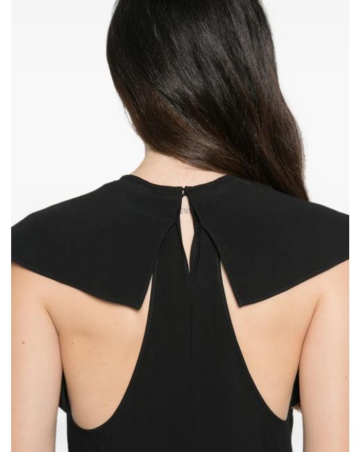 N°21 Black Open-Back Ruffled Dress