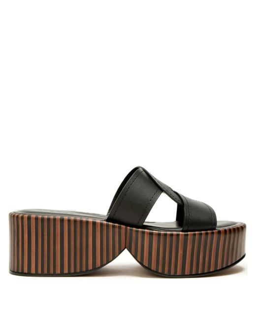 Robert Clergerie Brown 65Mm Fodie Cross-Strap Platform Sandals