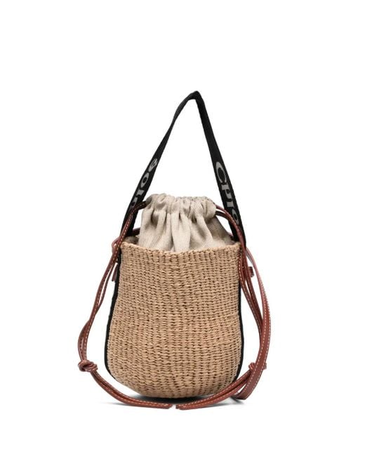 Chloé Natural Small Woody Bucket Bag