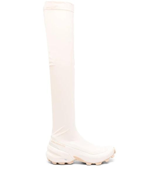 MM6 MAISON MARGIELA X SALOMON White Thigh-Length Chunky Boots for men