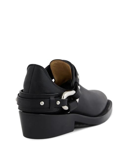 Rabanne Black Xl Link Biker Ankle Boots