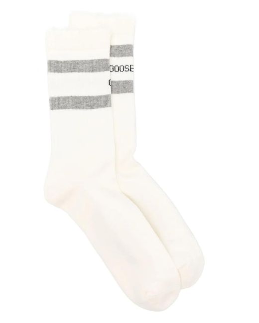 Golden Goose Deluxe Brand リブ 靴下 White