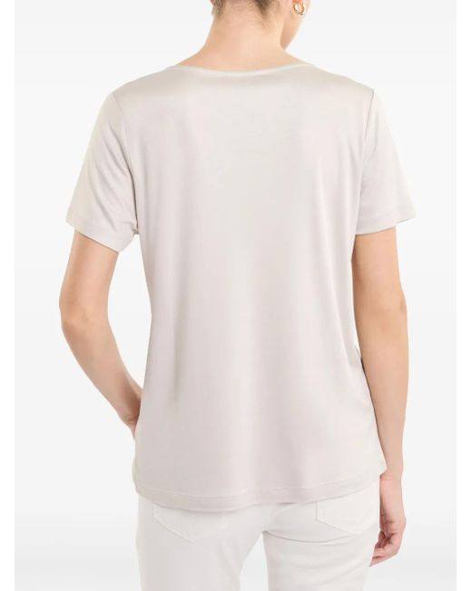 Fay White Short-Sleeved T-Shirt
