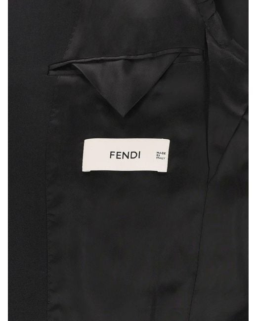Chaqueta Con Botones Fendi de color Black