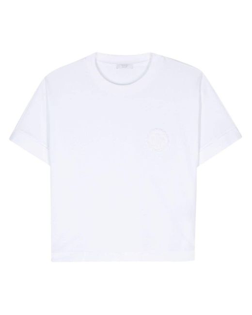 T-shirt à détail floqué Peserico en coloris White