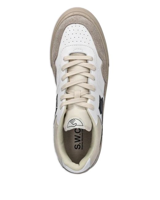 Stepney Workers Club White Pearl S-Strike Panel Sneakers