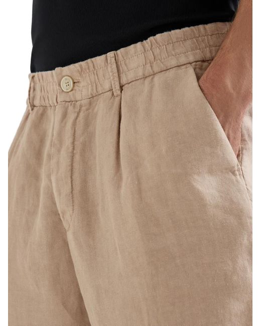 Pantalones cortos con cierre de botón Brunello Cucinelli de hombre de color Natural