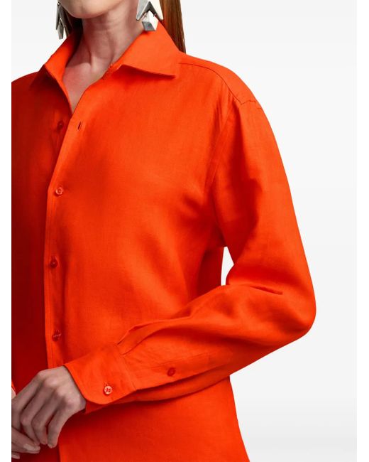 Ralph Lauren リネンシャツ Orange