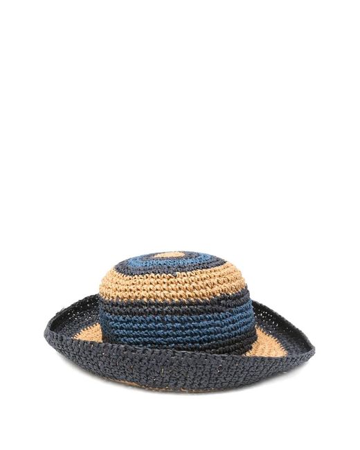 Barbour Blue Striped-Pattern Hat