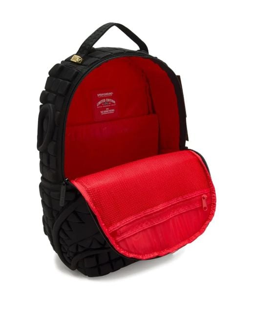 Sprayground Black Foam Welded Shark Backpack for men