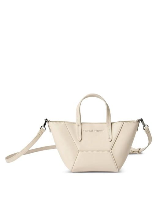Brunello Cucinelli Natural Leather Tote Bag
