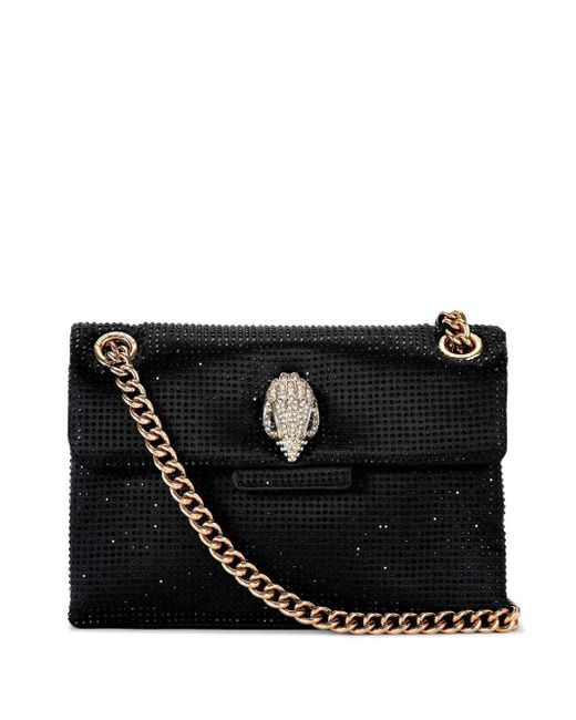 Kurt Geiger Black Mini Fabric Kensington Schultertasche