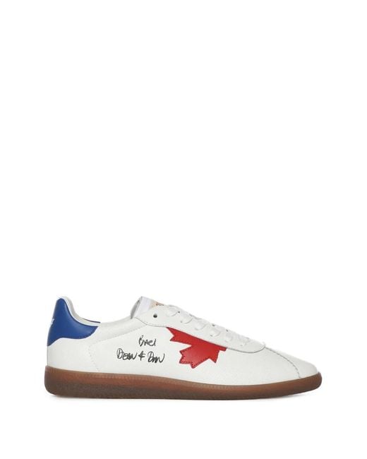 DSquared² White Sneakers Goatskin for men