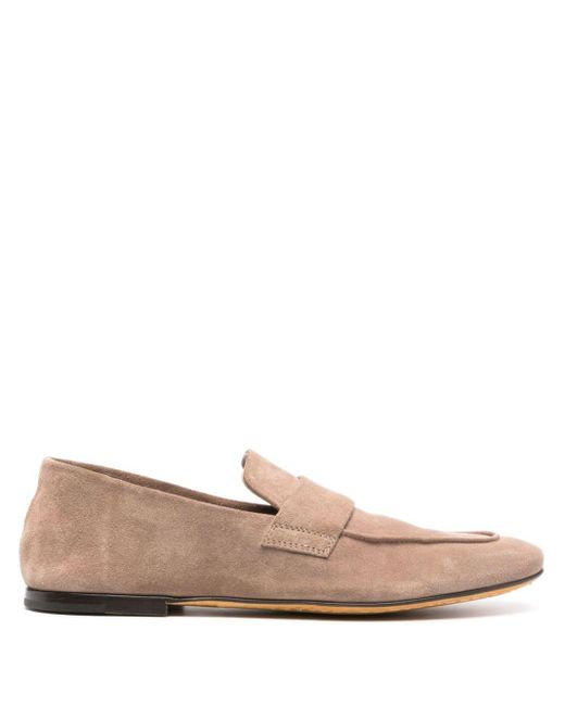 Officine Creative Pink Blair 001 Suede Loafers