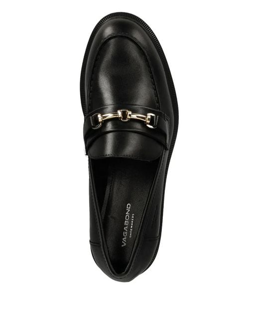 Vagabond Black Amina Chain-Link Loafers