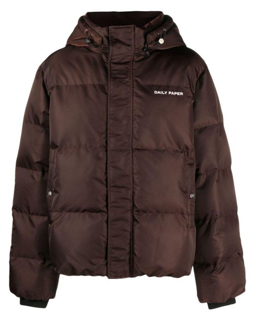 Daily Paper Epuffa Padded Jacket in Brown for Men | Lyst