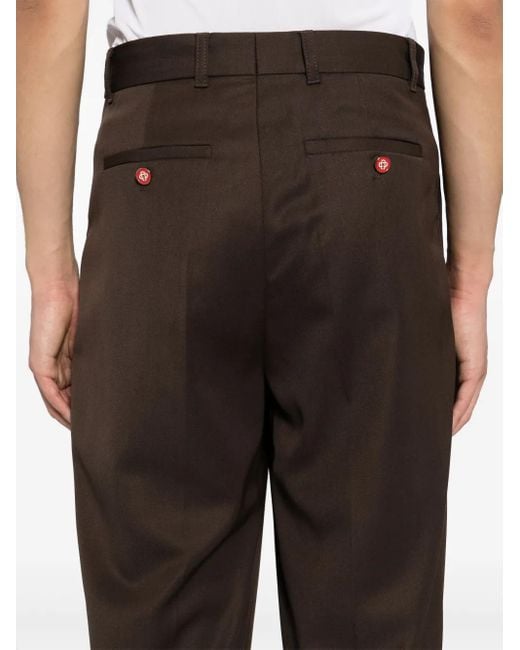 Casablanca Black Pleated Trousers for men
