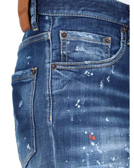 DSquared² Blue Slim-Leg Jeans for men