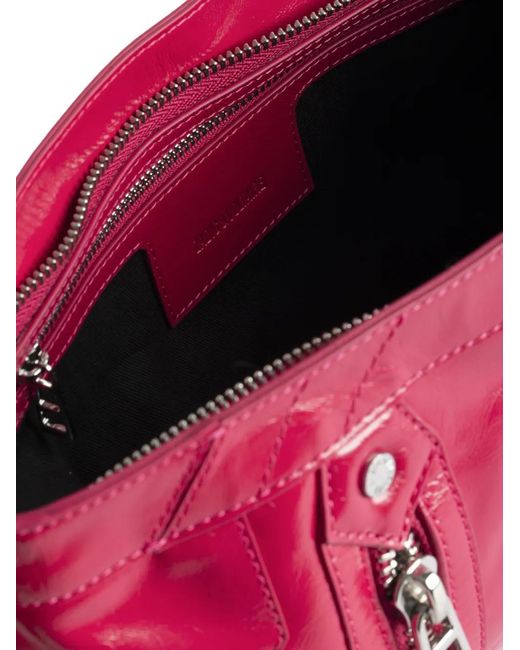 Zadig & Voltaire Purple Sunny Moody Patent Shoulder Bag
