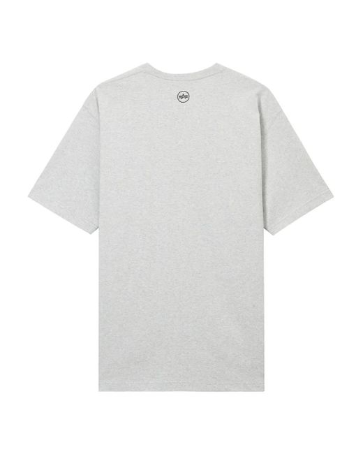 Alpha Industries White Patch-Pocket Tee for men