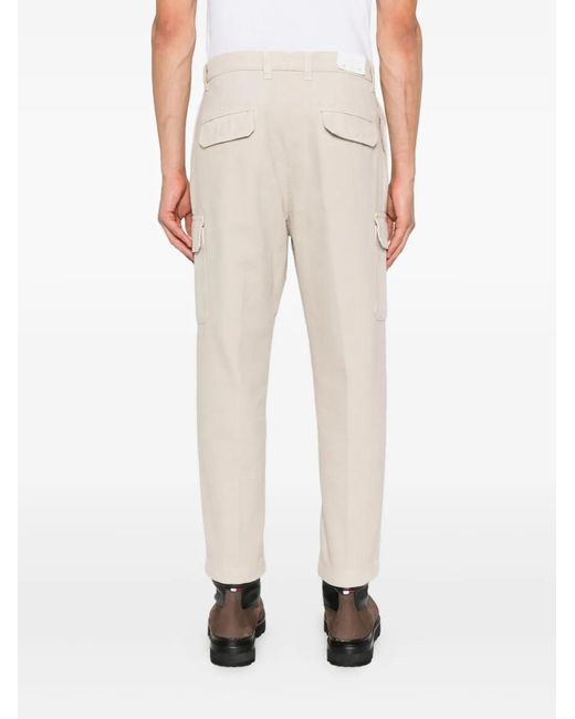 Eleventy Natural Cotton Cargo Pants for men