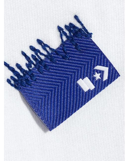 Converse White X Ader Error Embroidered-Logo T-Shirt for men