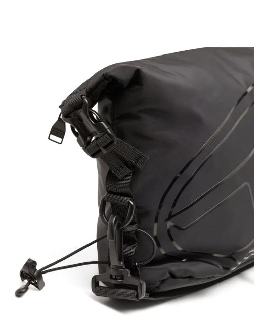 メンズ DIESEL ドレープ ショルダーバッグ Black