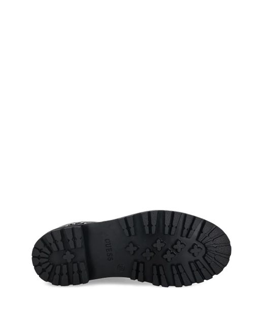 Guess Black 40Mm Bada Lace-Up Combat Boots