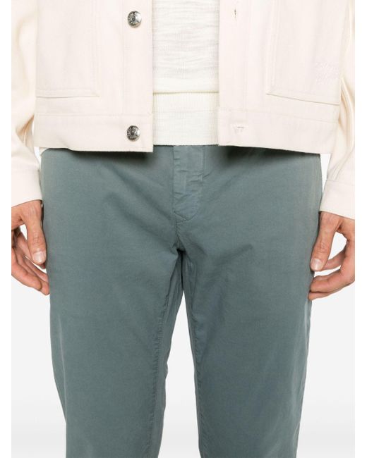 Jacob Cohen Blue Bobby Mid-rise Chinos for men