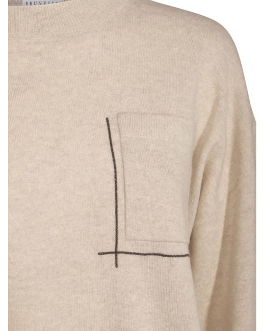 Brunello Cucinelli Natural Sweaters