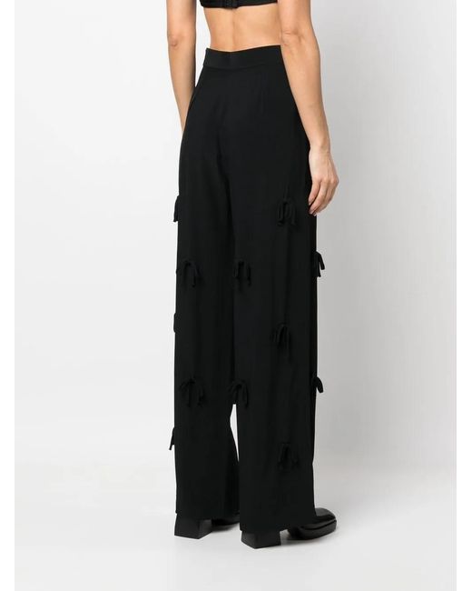 Viktor & Rolf Black Bed Of Bows Wide Trousers