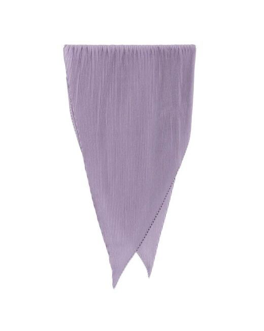 Homme Plissé Issey Miyake Purple Écharpe À Design Plissé for men