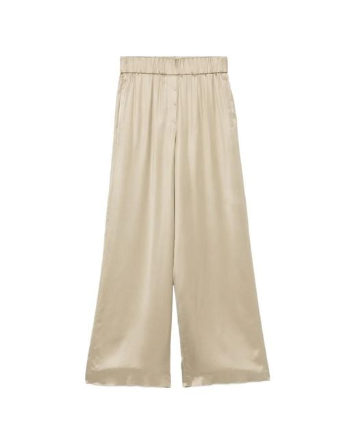 Peserico Natural Elasticated Trousers