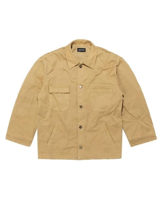 Mainless Natural Distressed Cotton Jacket