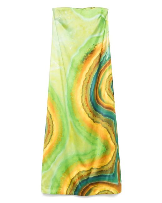 ALÉMAIS Yellow Iris Gown
