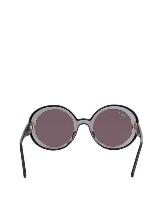 Lancel Purple Round-Frame Sunglasses